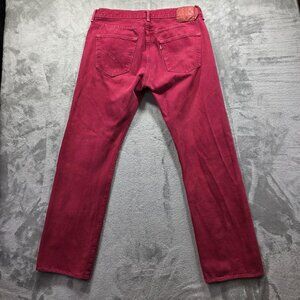 Levis 501 Jeans Mens 36x32 Button Fly Straight Leg Denim Pants Y2K